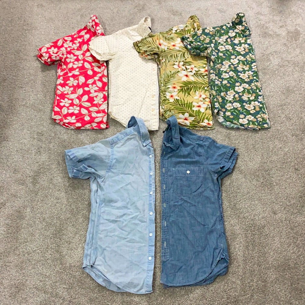 J. Crew Short Sleeve Button Up or Down Shirts XS